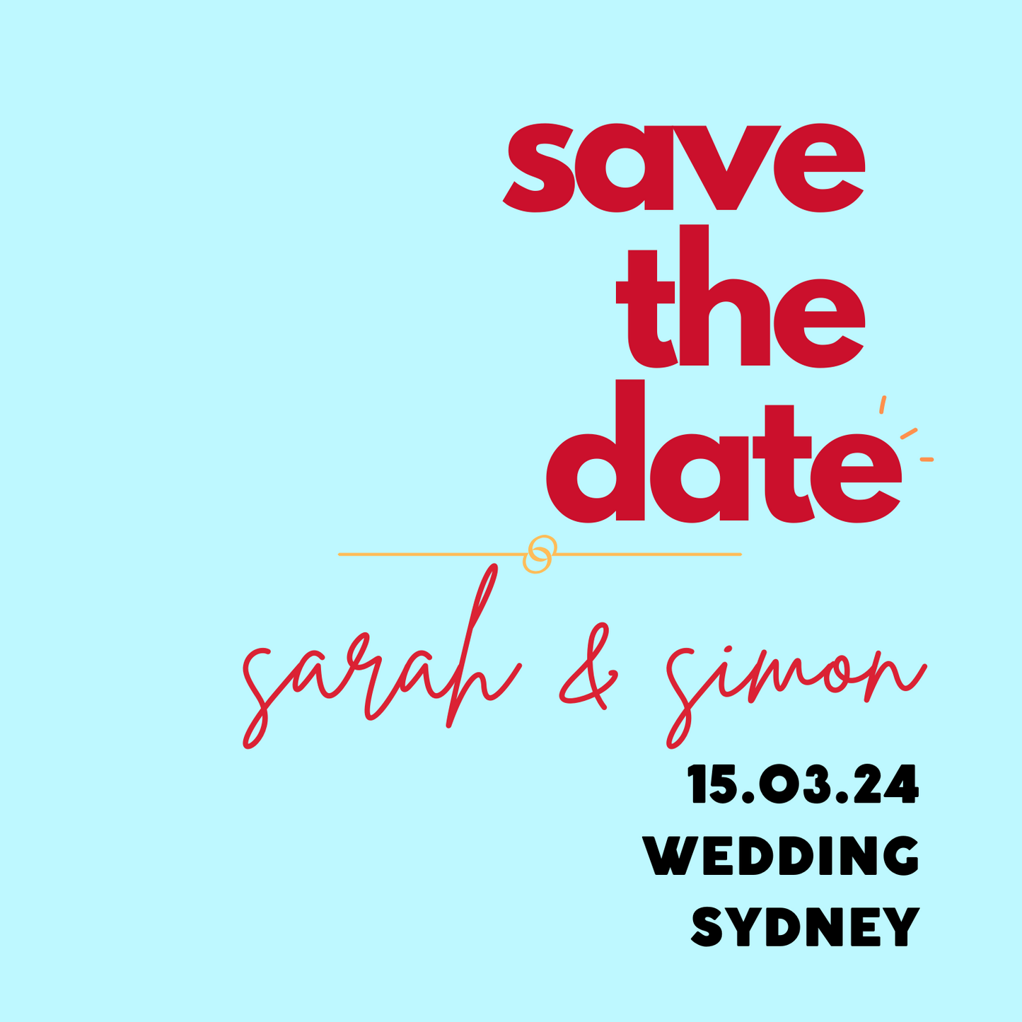 Save the dates & invitation magnets