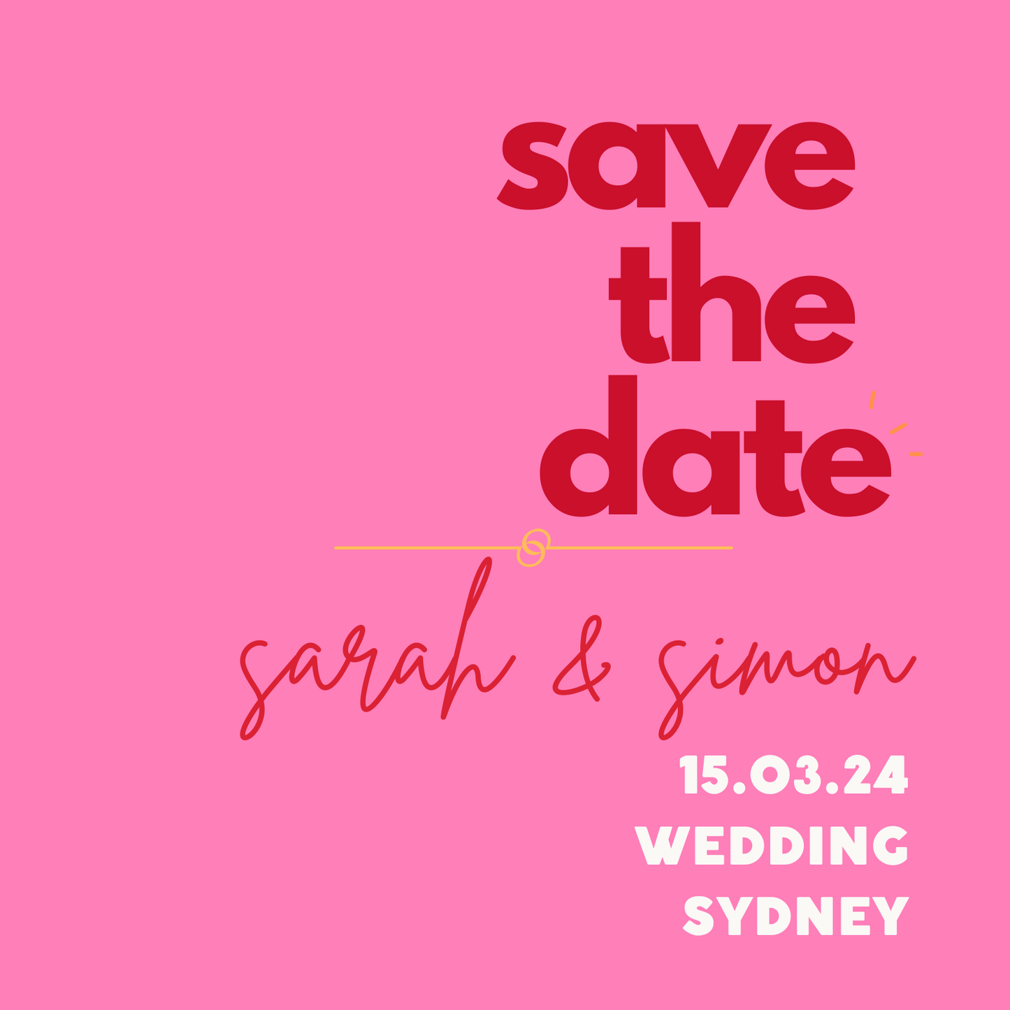 Save the dates & invitation magnets